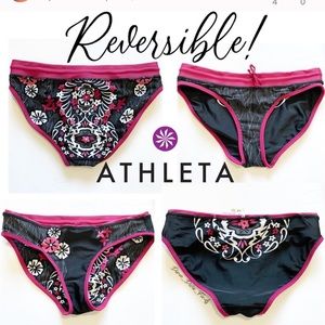 ATHLETA Swim Reversible Full Bikini Bottom NWOT